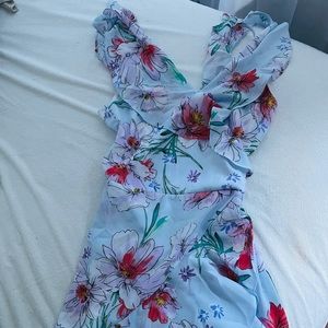 Flowered layered dress